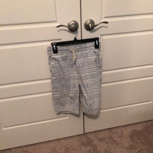 White and Blue Short Pants